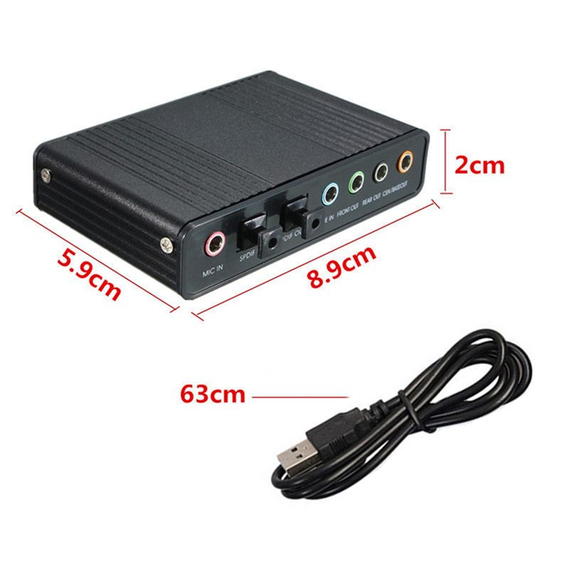 AA19 USB Optical Sound Card 6  - огляд і ціна Usb Sound Card External