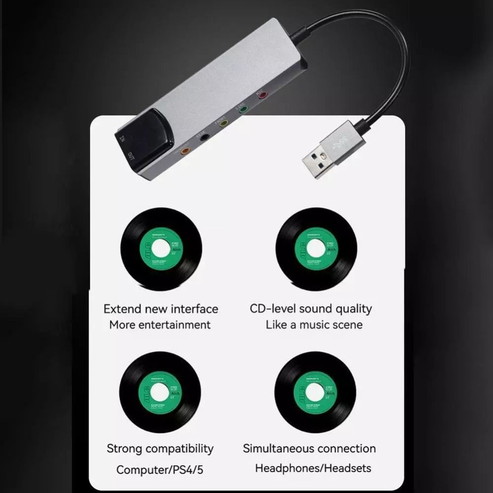 New USB Sound Card 7.1 5.1 Cha - огляд і ціна Usb Sound Card External
