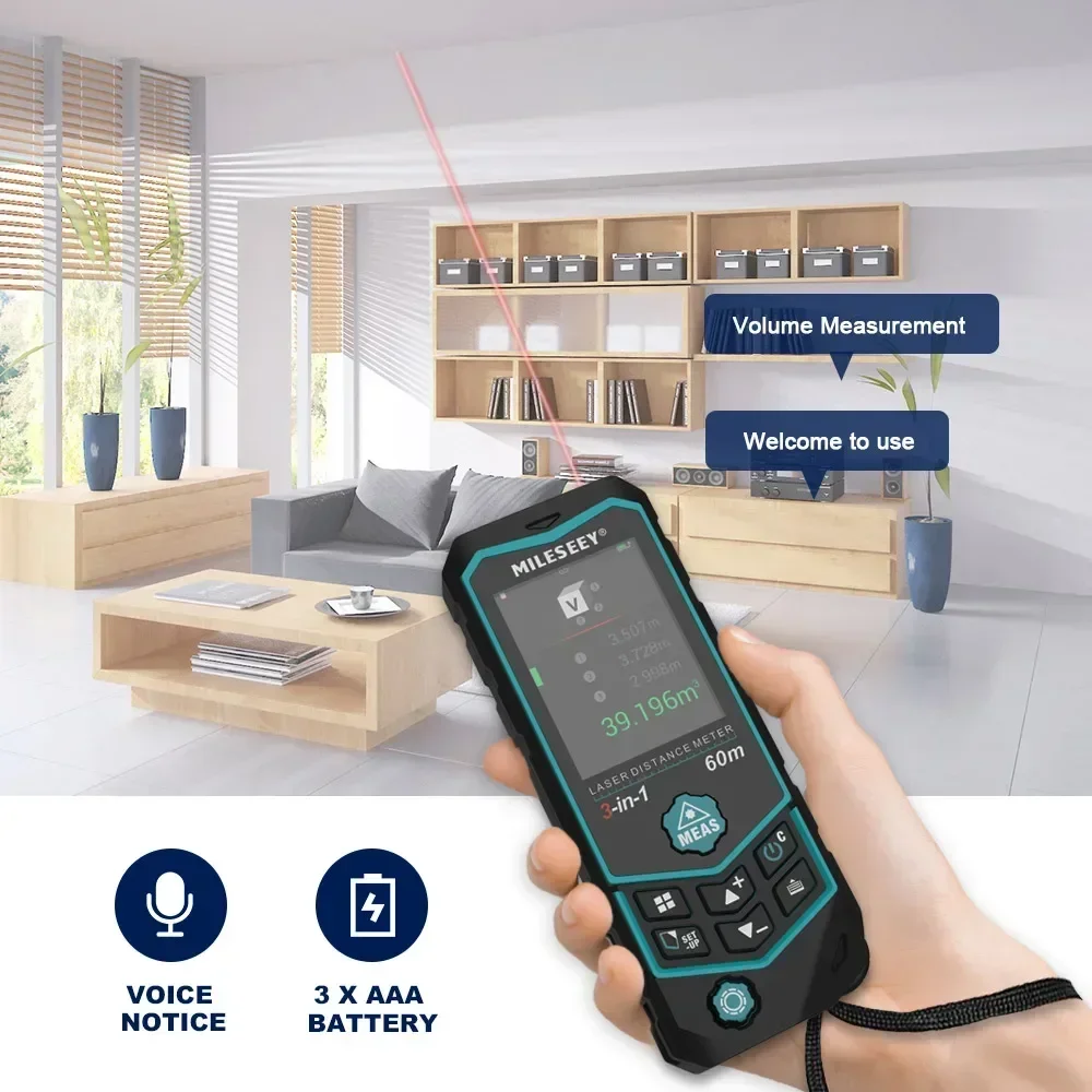 Mileseey R2B 60M USB Charging  - огляд і ціна Laser Distance Measure