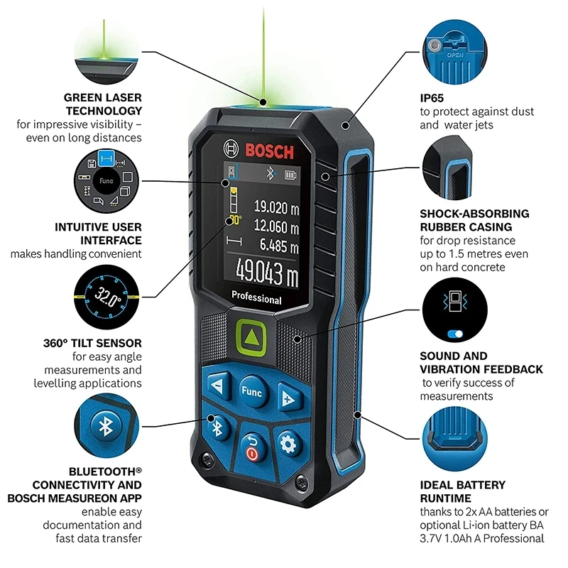 Bosch GLM50-27CG 50M Green Las - огляд і ціна Laser Distance Measure