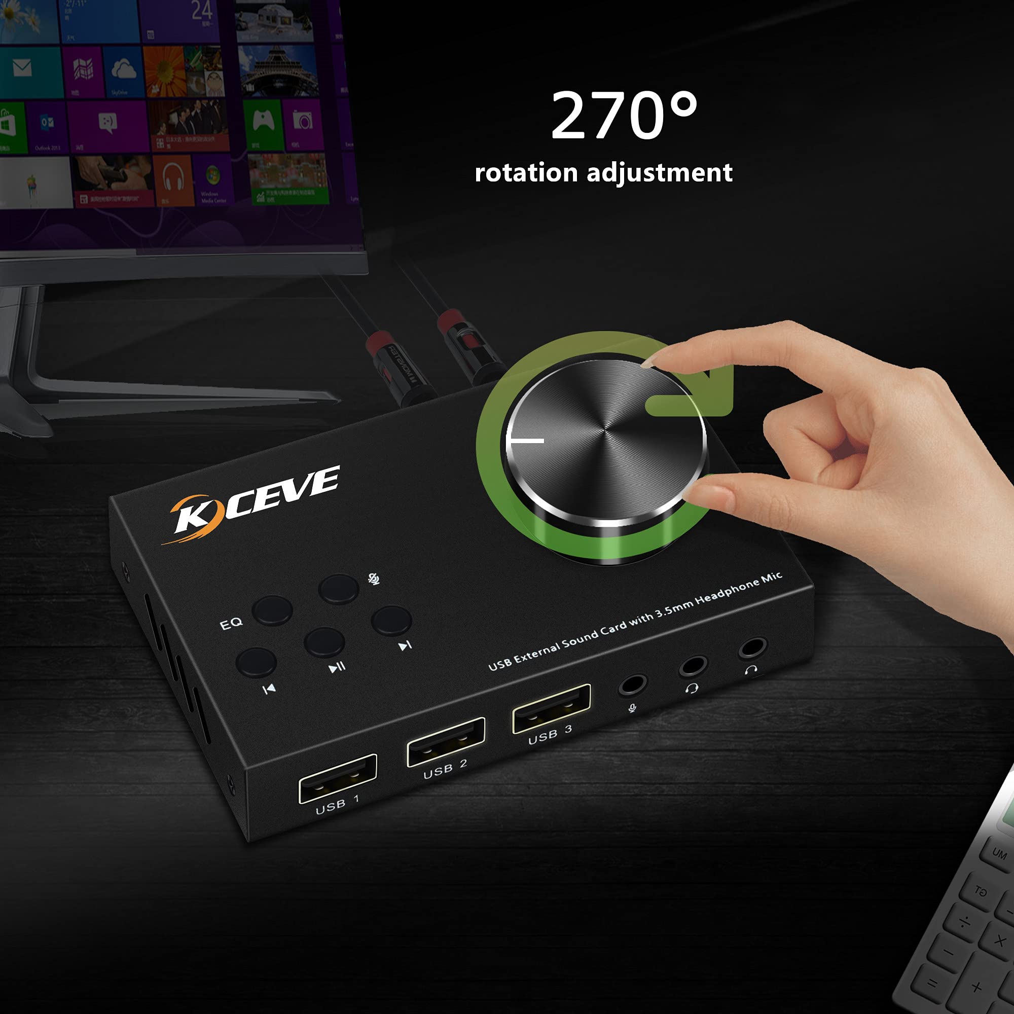 External Sound Card with Volum - огляд і ціна Usb Sound Card External