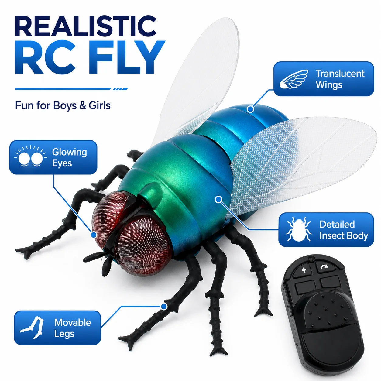 Infrared RC Fly Toy Realistic  - огляд і ціна Electronics Gadgets For Kids
