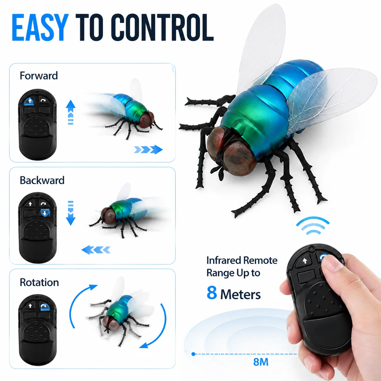 Infrared RC Fly Toy Realistic  - огляд і ціна Electronics Gadgets For Kids