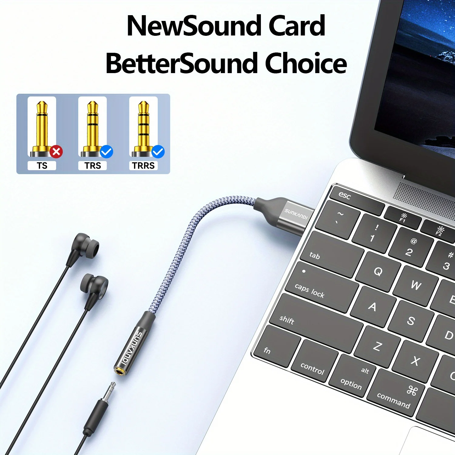 SUNKANDI USB to 3.5mm Audio Ja - огляд і ціна Usb Sound Card External