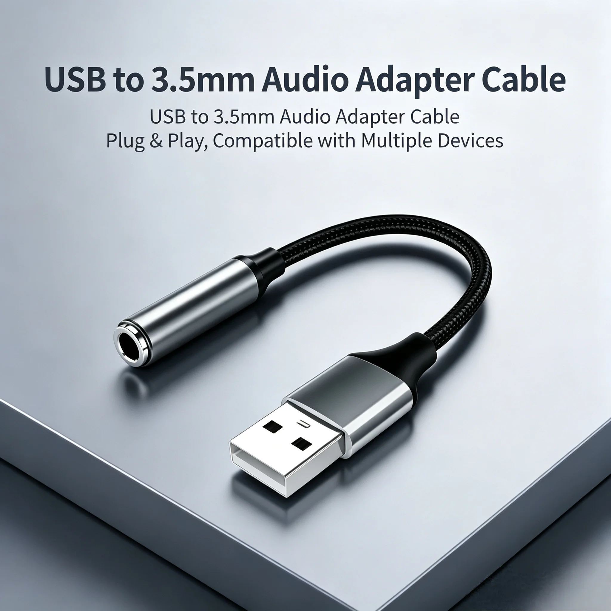 USB to 3.5mm Audio AUX Cable A - огляд і ціна Usb Sound Card External
