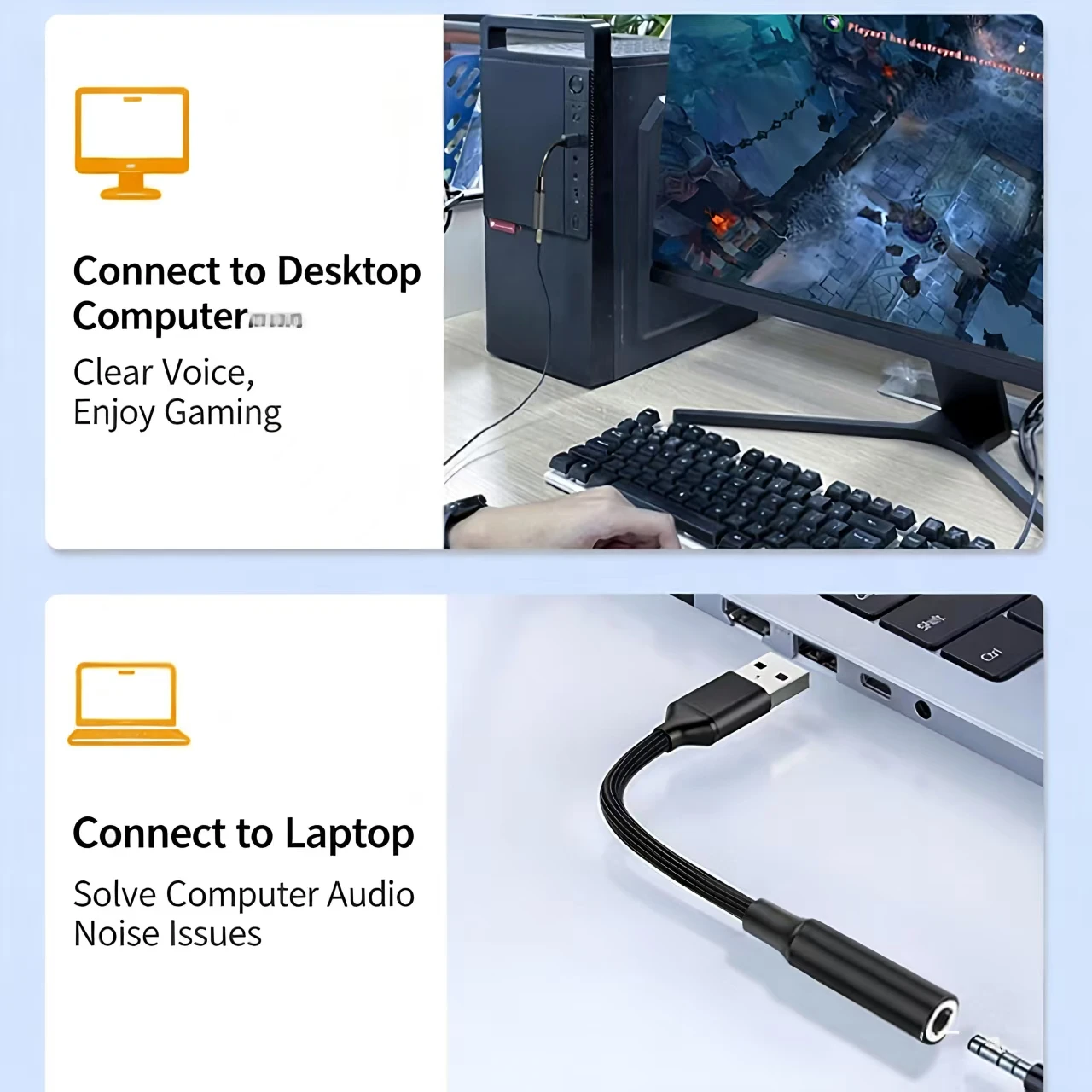 USB to 3.5mm Audio AUX Cable A - огляд і ціна Usb Sound Card External